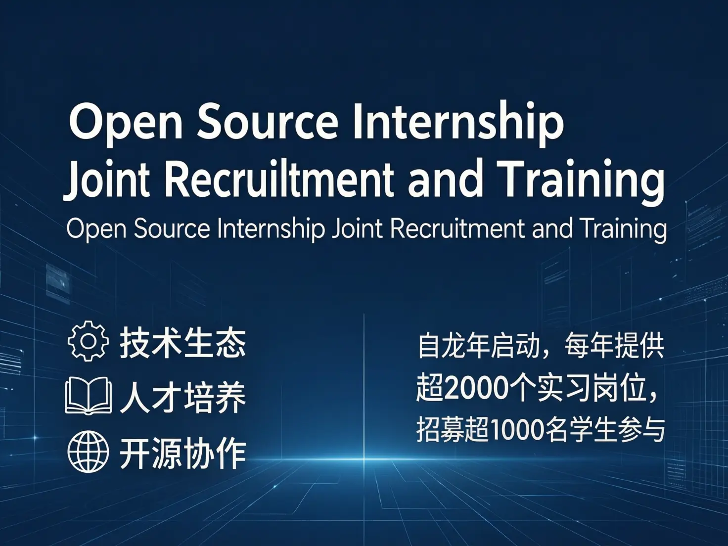 Open Source Internship Joint Recruitment and Training